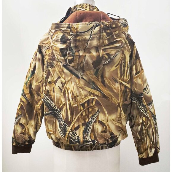 Ducks Unlimited Boys Whitewater Outdoors Jacket Wetlands Camo Camouflage Hood XL - Picture 7 of 10